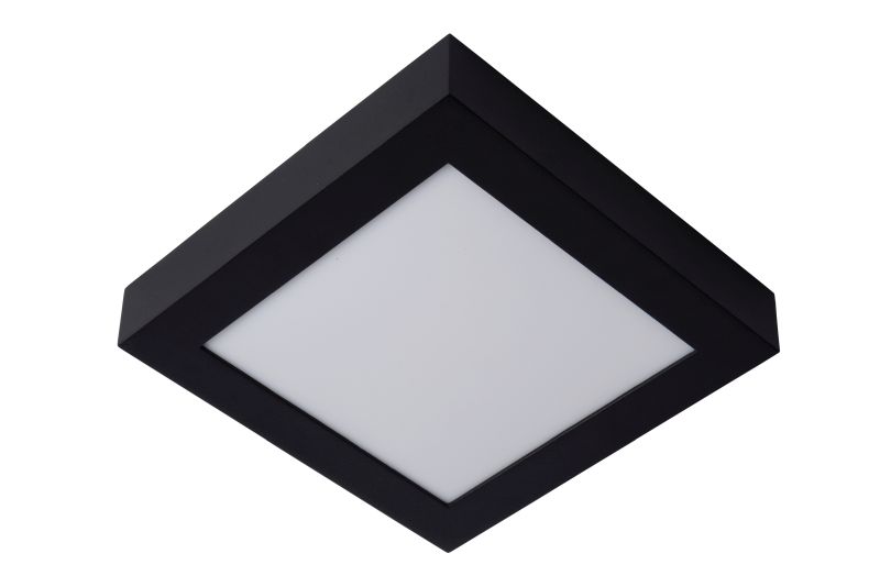 Lucide BRICE-LED - Zapustené stropné svietidlo Kúpeľňa - LED Dim. - 1x22W 3000K - IP44 - Čierna
